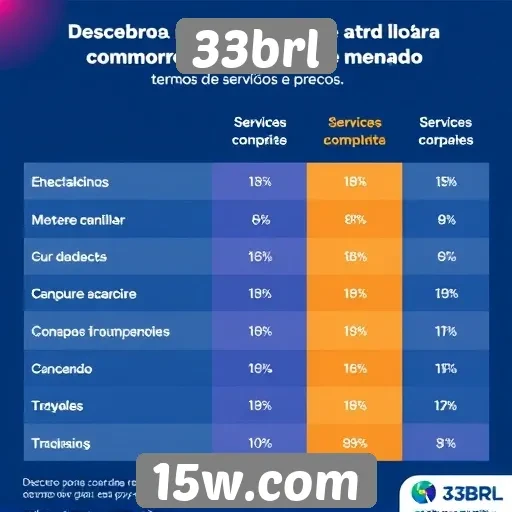 Comparação entre 33brl e concorrentes no mercado